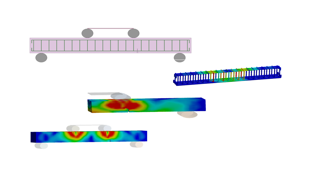 Flexural Analysis of Reinforced Concrete Beams with Pre-Existing Damage and Composite Strengthening