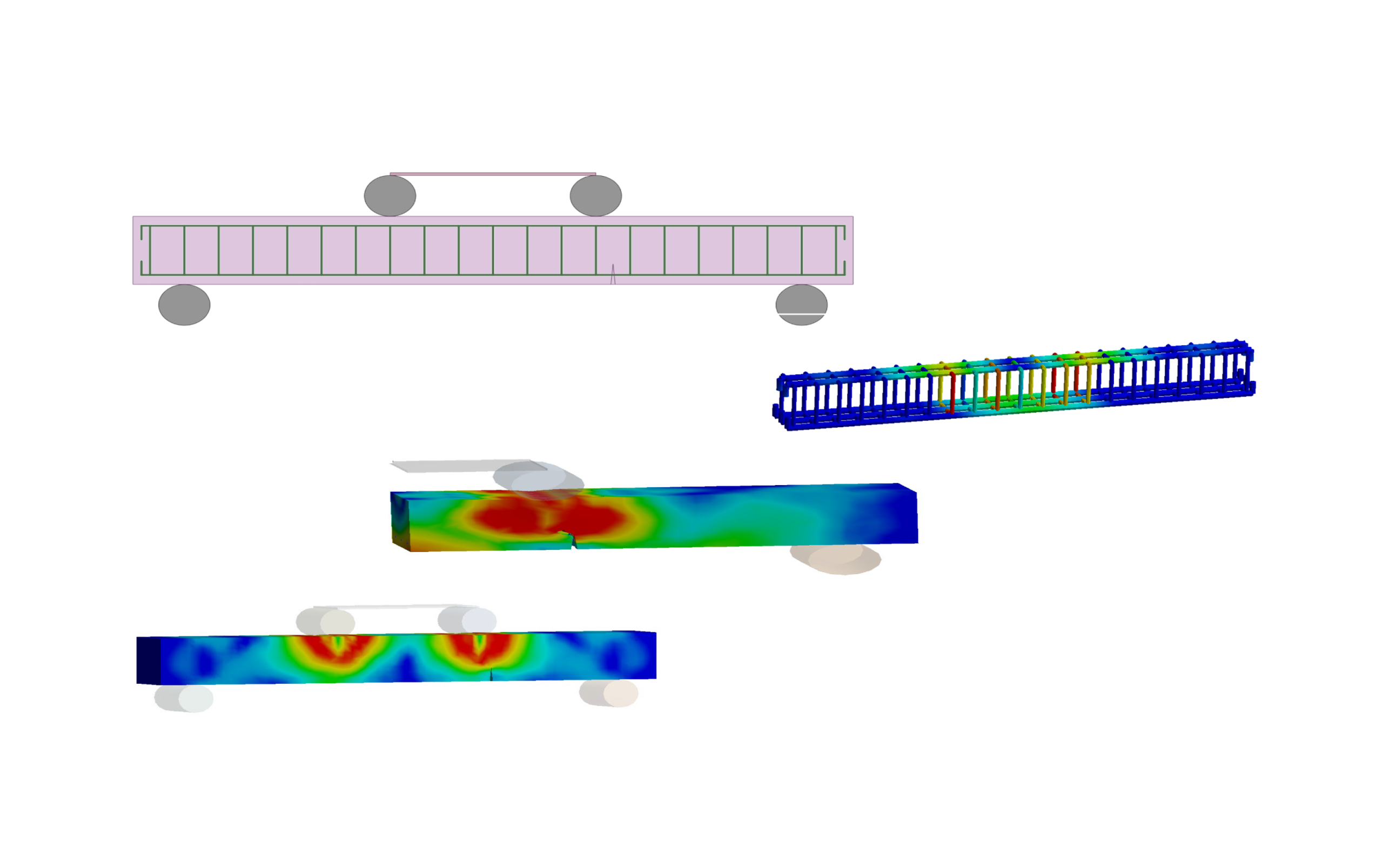 Flexural Analysis of Reinforced Concrete Beams with Pre-Existing Damage and Composite Strengthening